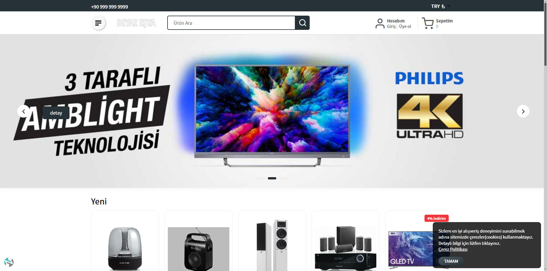 Beyaz Eşya E-Ticaret Sitesi