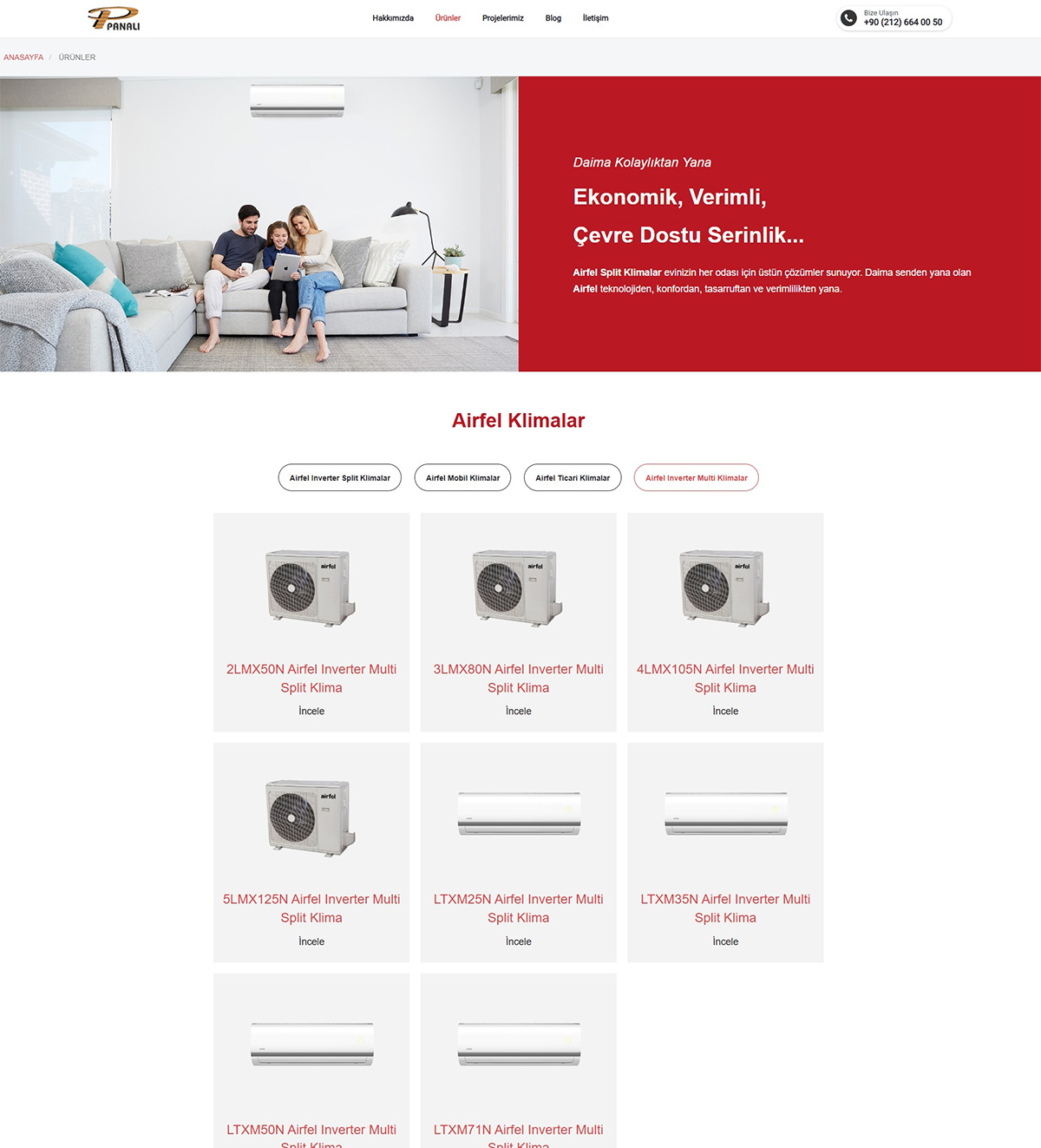 PANALI A.Ş. KURUMSAL WEB SİTESİ